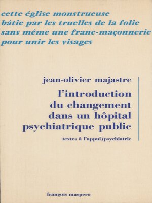 cover image of L'introduction du changement dans un hôpital psychiatrique public